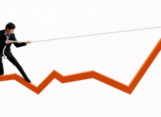 US' Fiscal Cliff's impact on Canadian and American Businesses Line Chart