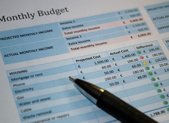 Monthly Budget Plan for Business Kept Seperate from Personal