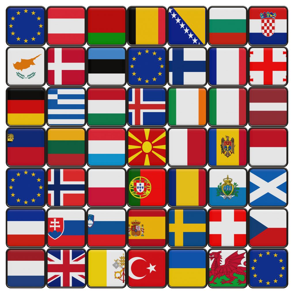 Sections of International Flags
