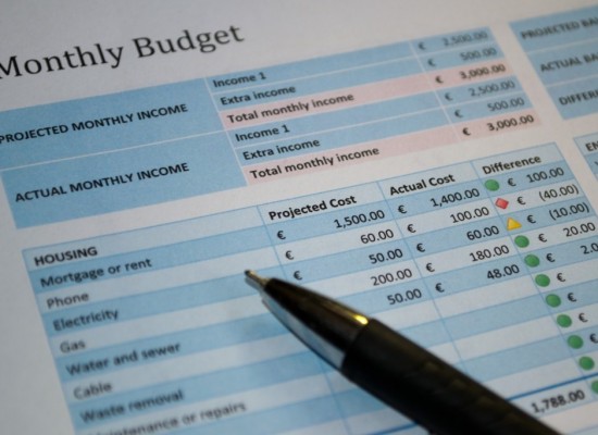 European Incomplete Monthly Budget Tax Records