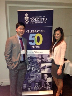 Hogg Shain and Scheck accountants attend the UTSC Alumni Event PWR Play in Scarborough.