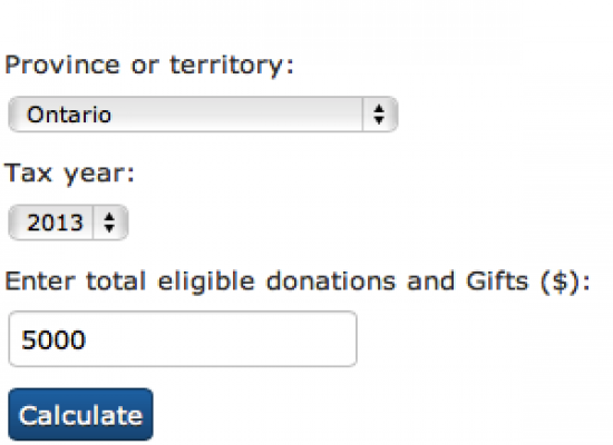 How much money do you get back for charitable donations