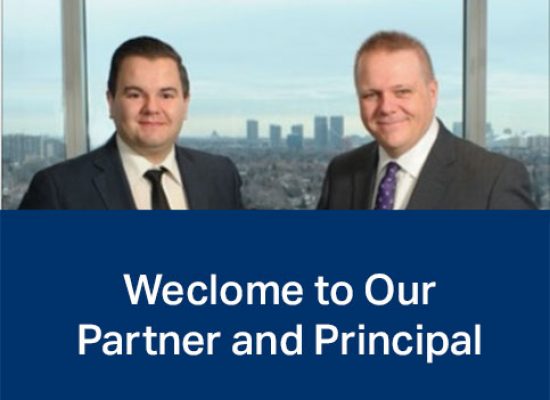 Welcome to our Partner and Principal