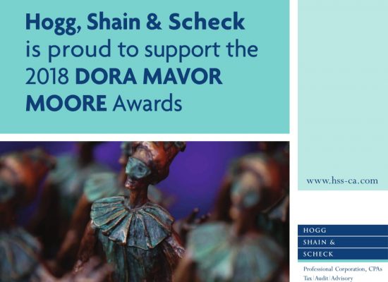 ​Hogg, Shain & Scheck support the 2018 Dora Mavor Moore Awards