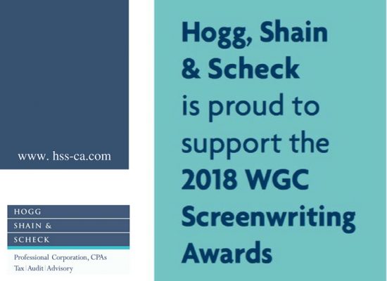 ​Hogg, Shain & Scheck support the 2018 WGC Screenwriting Awards