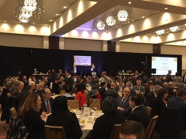 Hogg, Shain & Scheck attend the 50th Annual Ontario Prayer Breakfast