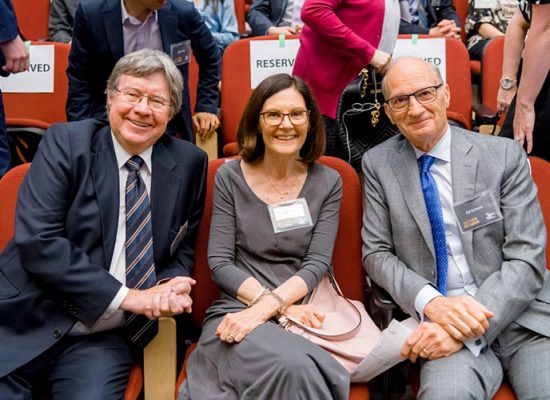 Ed Scheck passes torch during Ryerson Alumni Achievement Award - Hogg, Shain & Scheck