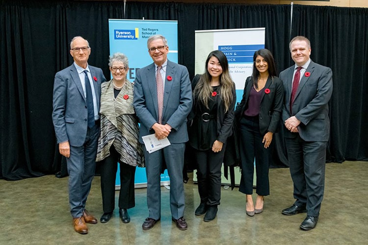 David M. Shribman speaking at the Ted Rogers School of Management