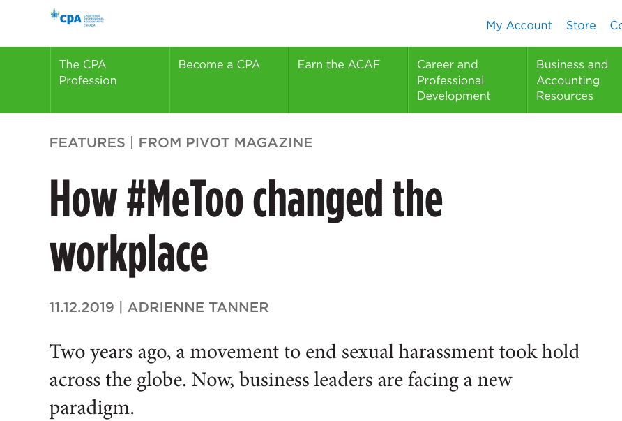How #MeToo changed the workplace 