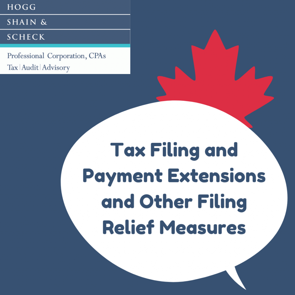 COVID-19 Tax Filing, Payment Extensions & Filing Relief