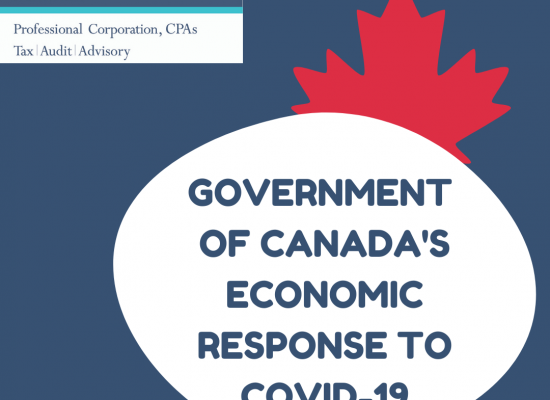 COVID-19 Update Federal and Ontario Economic Response Measures