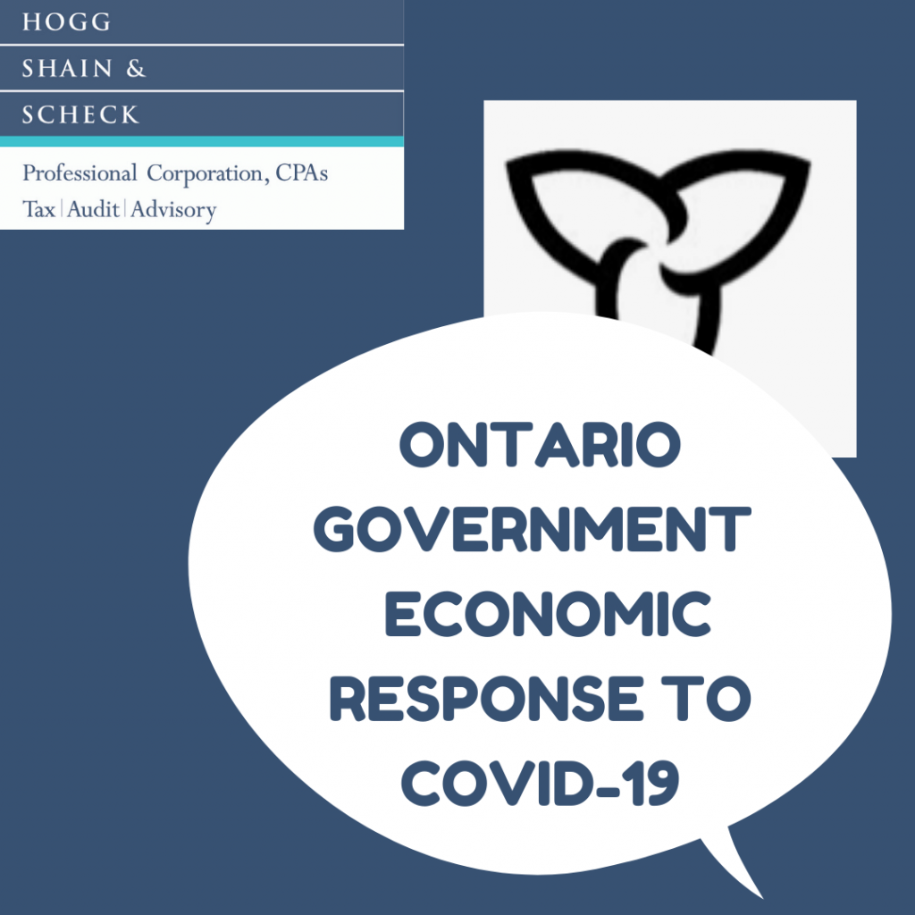 Ontario Government’s Economic Response to COVID-19