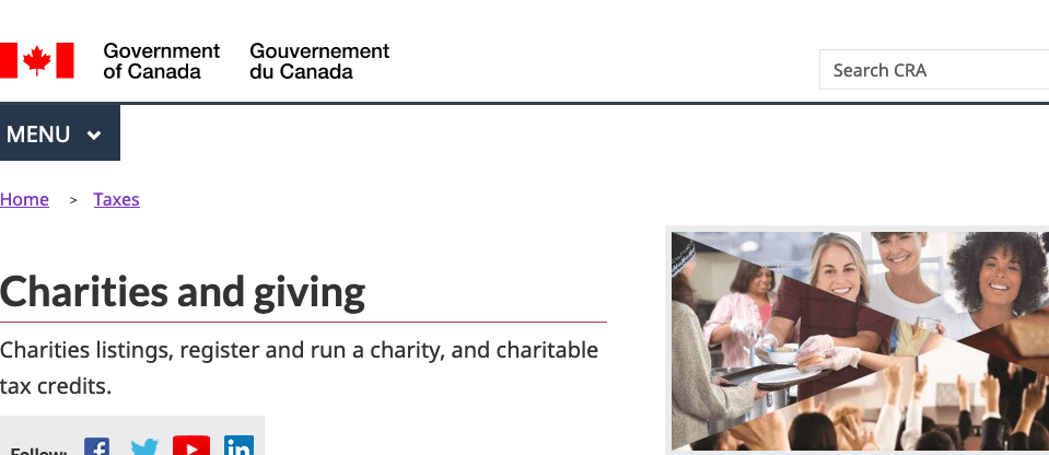 Update for Filing Deadlines for Canadian Charitable Organizations