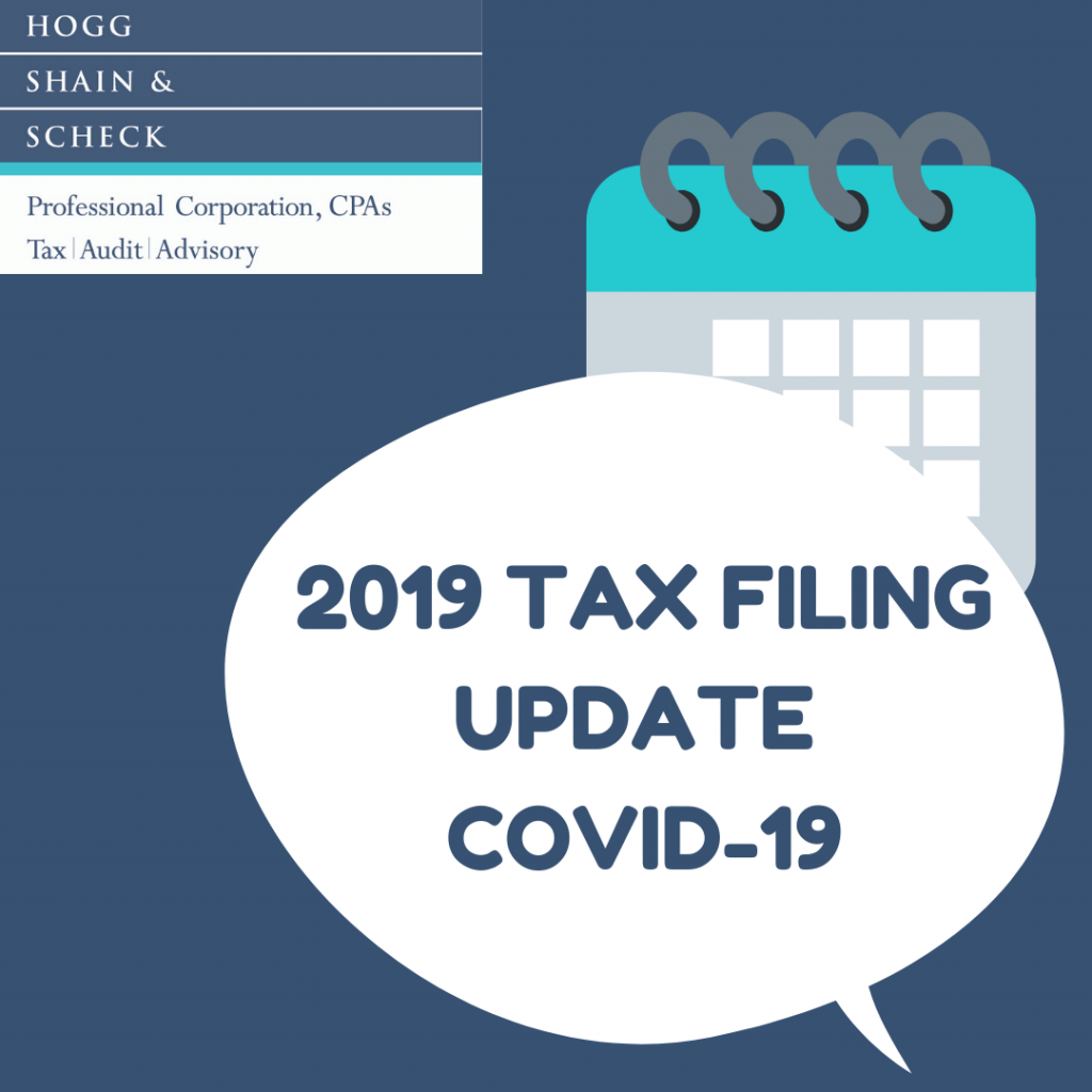 COVID-19 Canadian 2019 Tax Filing Update